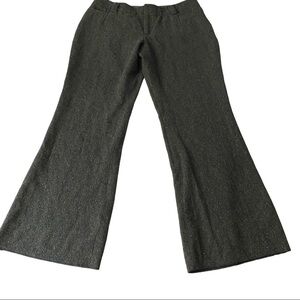 Club Monaco Charcoal Grey Rainbow Speckled Mid-Rise Bootcut Wool Silk Pant 10x30